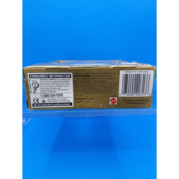 Mattel Disney Snow White 4” Holiday Collection Doll and Stand 1998 New in Box - Picture 3 of 3